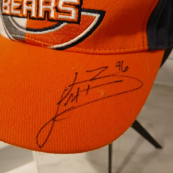 Chicago Bears Kid's Hat, Signed By Alex Brown, 2002-2009 - Picture 2 of 5